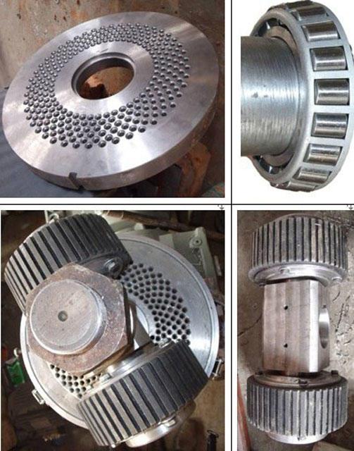 Principales pièces de travail - matrice et bloc de rouleaux nervurés