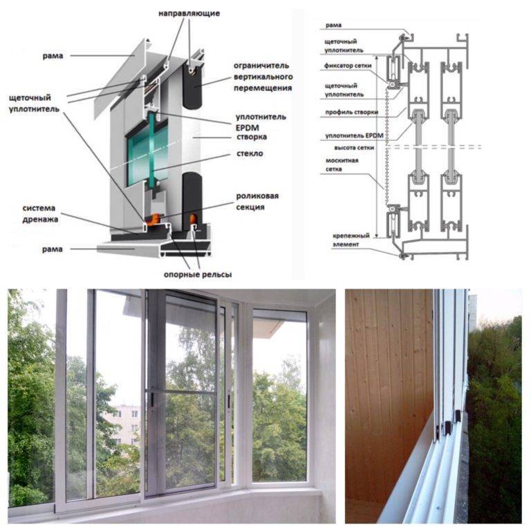 Vitrage de balcon avec profil en aluminium Avis