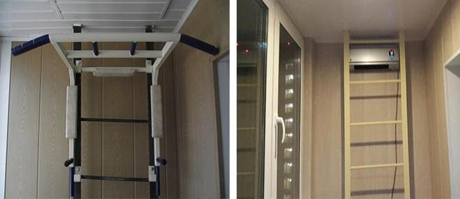 finition d'un balcon avec une sortie de secours