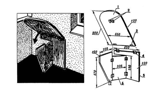 Table pliante à faire soi-même sur le balcon - plusieurs modèles avec des instructions détaillées