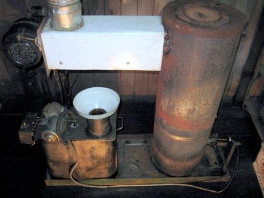 réchauffeur d'huile usée