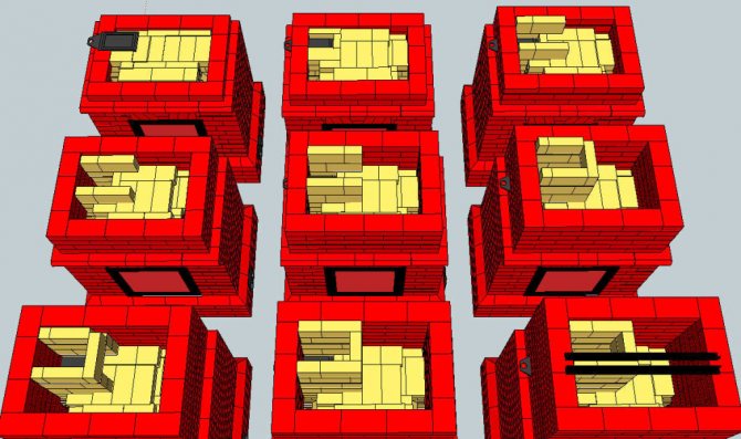 Projets de fours de chauffage et de cuisson en briques