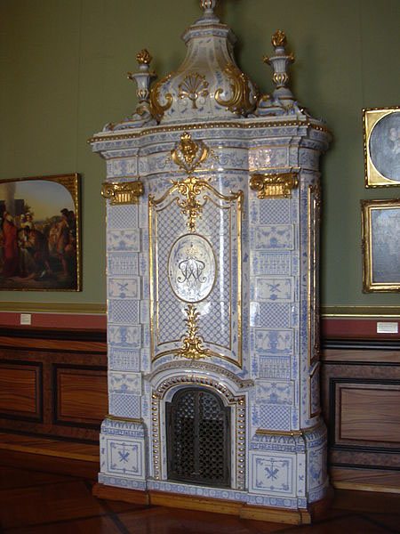 Four hollandais à l'intérieur du château de Philippsruhe en Hesse, Allemagne