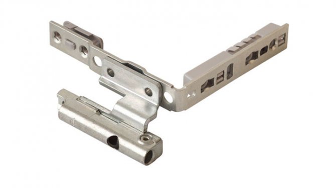 Ângulo de transferência na área da dobradiça inferior