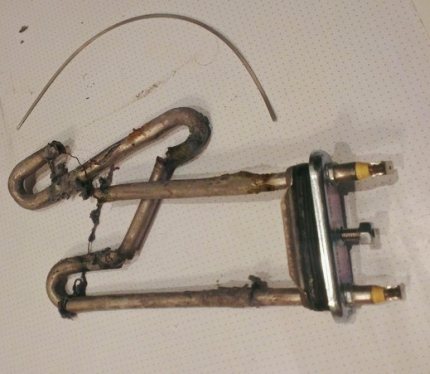 Élément chauffant brûlé