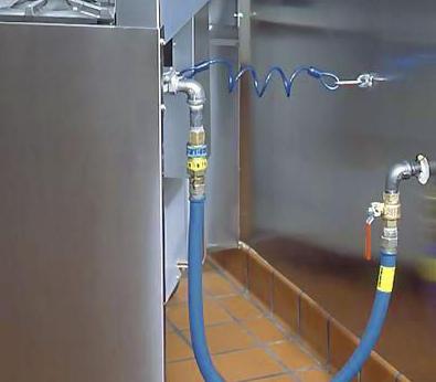 transfert du tuyau de gaz dans le prix de la cuisine