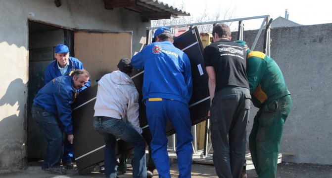 Déplacer la porte en fer