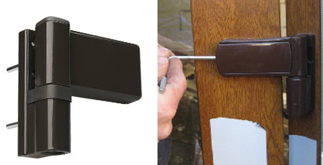 charnières pour portes en PVC