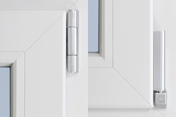 charnières de fenêtre en plastique