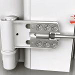 Charnière de porte en plastique