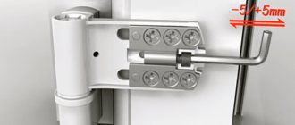 Charnière de porte en plastique