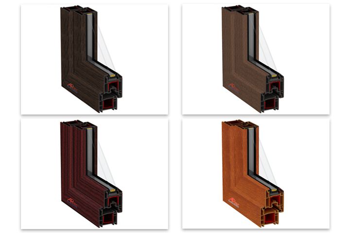 Profilés en plastique Artec avec laminage