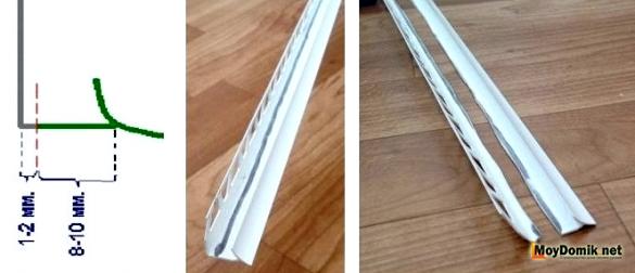 Sous le rebord de la fenêtre après l'installation des fenêtres en plastique