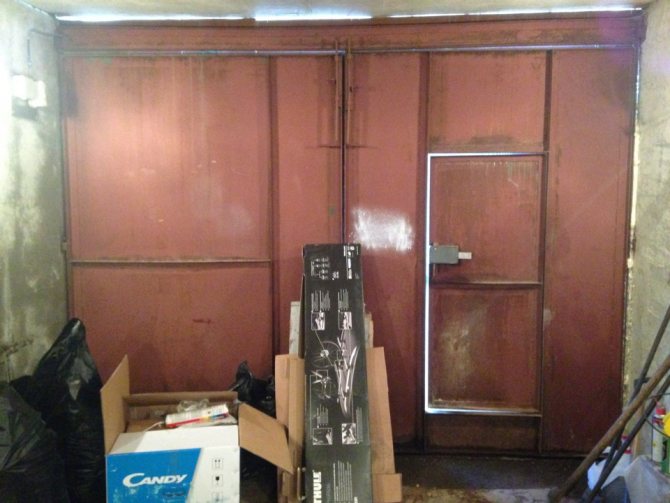 Préparation du portail pour l'isolation