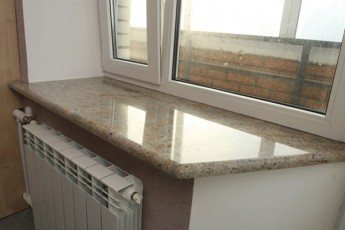 Appui de fenêtre en granit brun ivoire beige clair