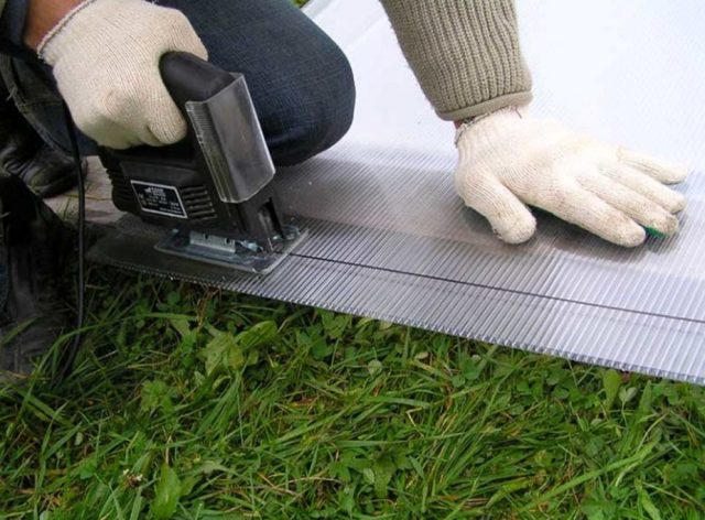 Polycarbonate sur le balcon