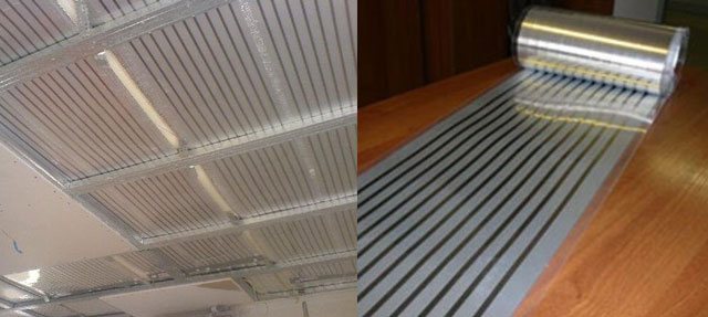 panneaux infrarouges de plafond