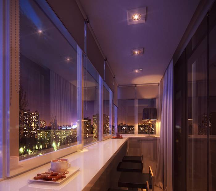 Plafond à faire soi-même sur le balcon: de quoi faire des photos et des vidéos