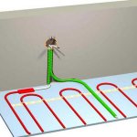 Lors de l'installation d'un plancher électrique, la première étape consiste à installer un thermostat.