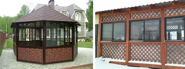 Un exemple du travail fini du gazebo