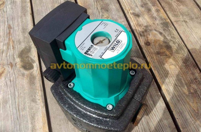 Circulation forcée avec une pompe Wilo pour les systèmes de chauffage domestique