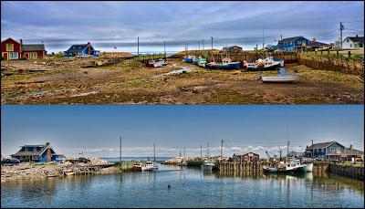 Flux et reflux de phénomène naturel