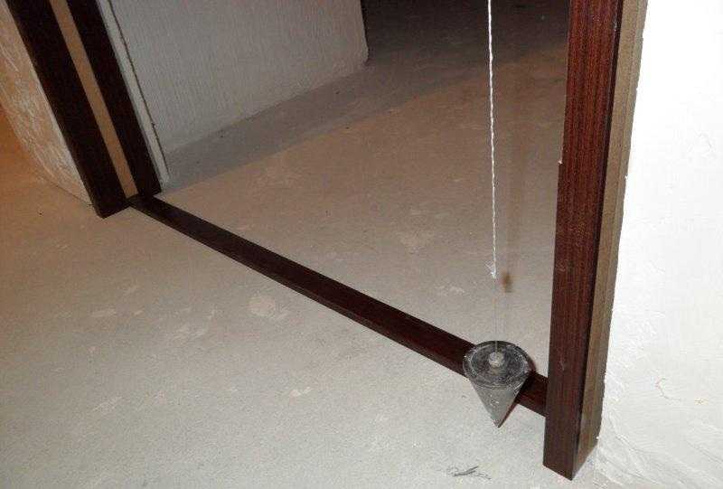 Vérification de la ligne d'aplomb