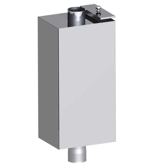 Réservoirs rectangulaires sur le tuyau {amp} quot; Vésuve {amp} quot;