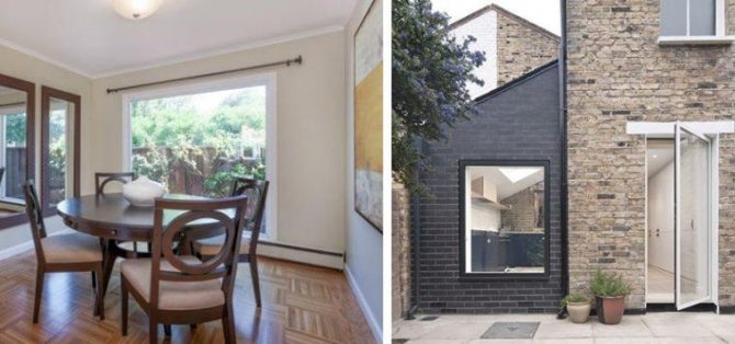 Rectangulaire à l'intérieur et à l'extérieur