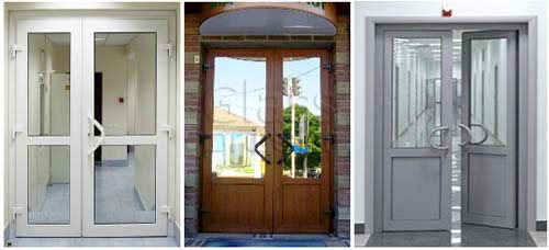 portes extérieures en PVC