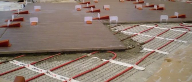 Chauffage au sol en PVC