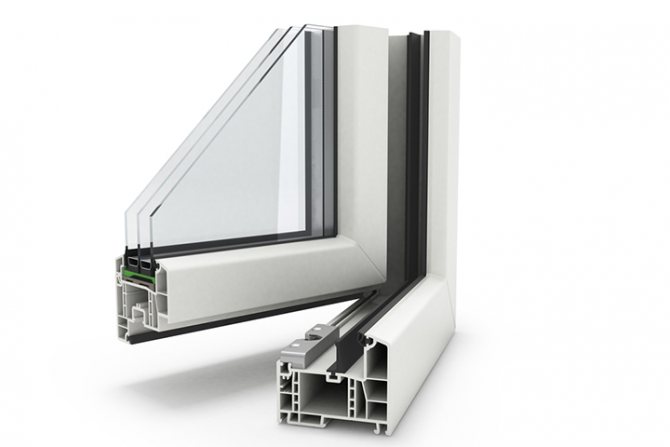 Perfil de PVC sem inserções de reforço