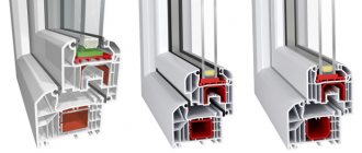 profil à cinq chambres avec différents paramètres