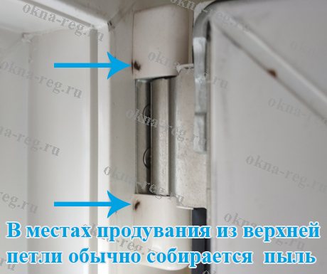 La poussière s'accumule là où elle souffle