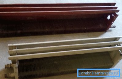 Auparavant, de tels radiateurs étaient utilisés partout.