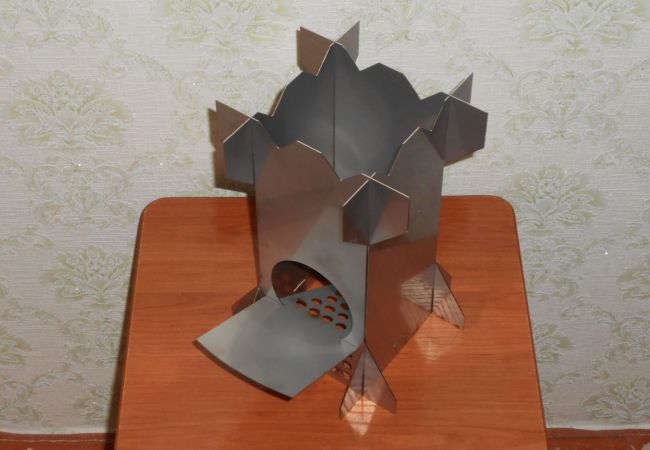 Poêle en tôle démontable