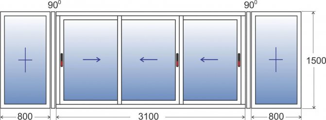 la taille du balcon à Khrouchtchev
