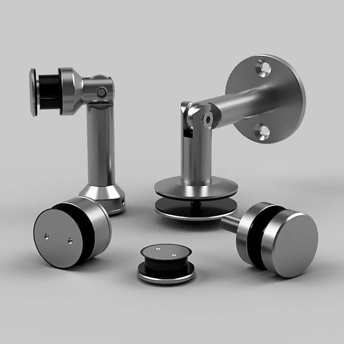 Types de fixations pour verre