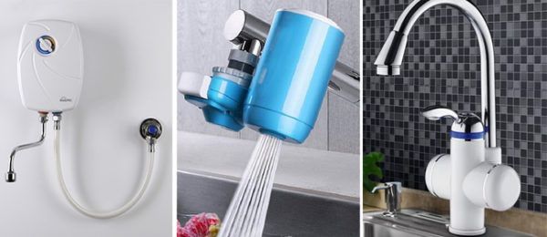 Variétés de chauffe-eau instantanés