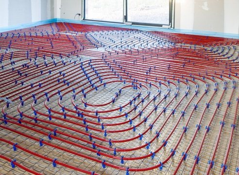 Chauffage au sol réglable