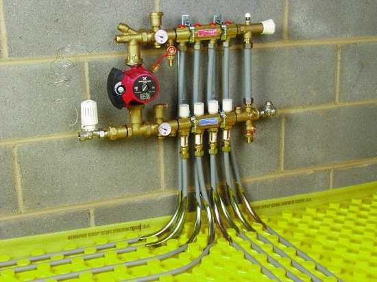 Chauffage au sol réglable