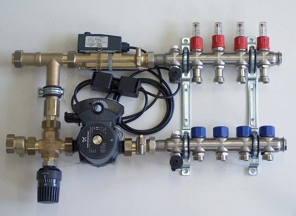 Chauffage au sol réglable