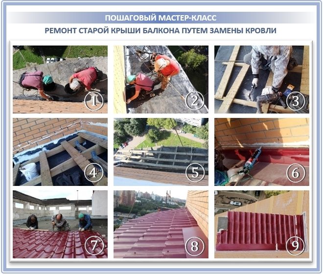 Réparation et remplacement de toit de balcon par un neuf