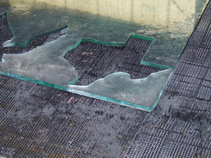 coupe de verre trempé