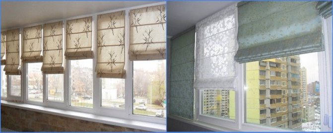 Stores romains sur la loggia