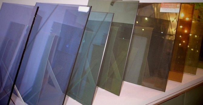 Figure. 3. Variétés de film miroir