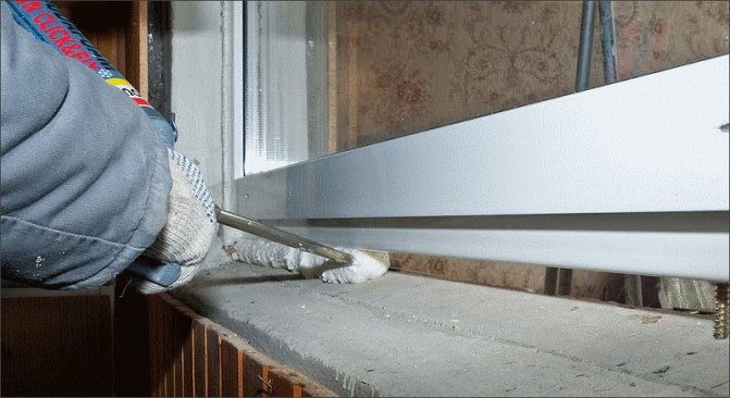 Figure. 9. Scellement de la cavité avec de la mousse de polyuréthane