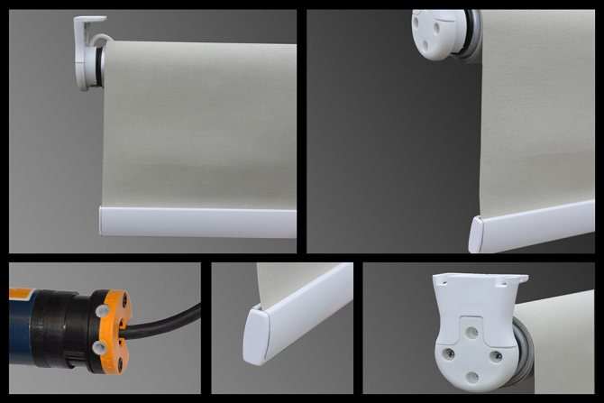 Store roulant électrique pour fenêtre PVC