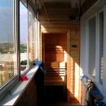 Sauna sur un balcon ordinaire