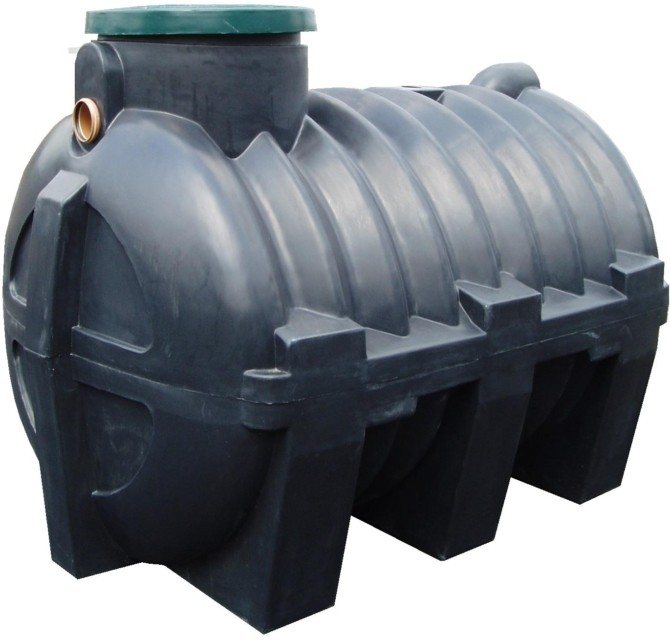 Fosse septique d'une fosse en plastique